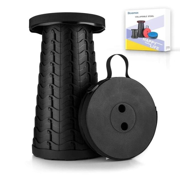 Boreeman Upgraded Folding Stool Lightweight Yet More Sturdy with Load Capacity 4 - Picture 2 of 2